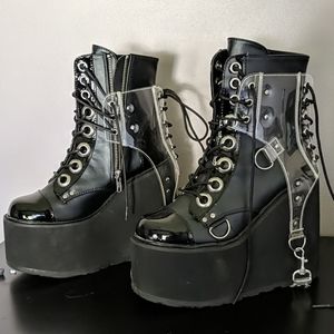 Demonia Platform Combat Boots
